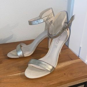 Aldo Beige and Silver Heels